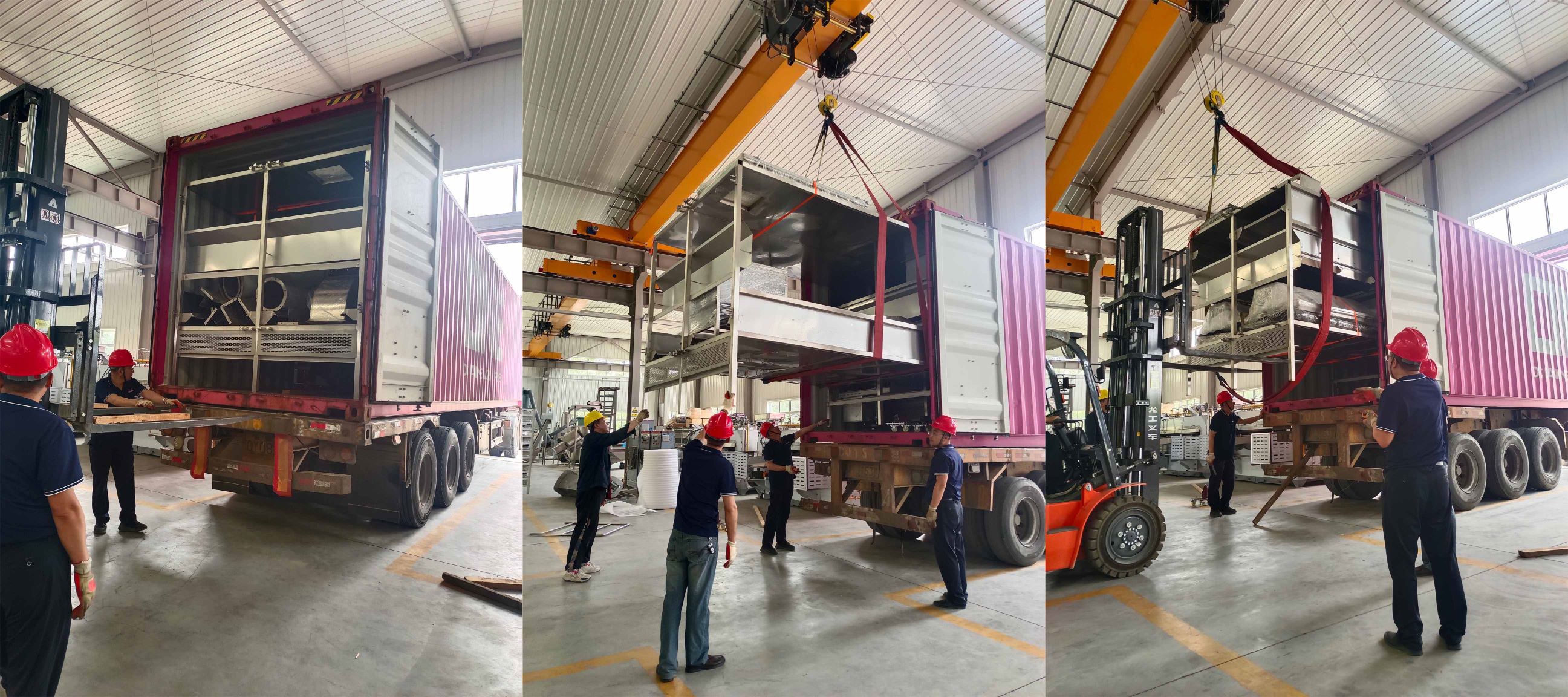 國外（wài）客戶集裝箱發貨：緊張忙碌，有序推進！